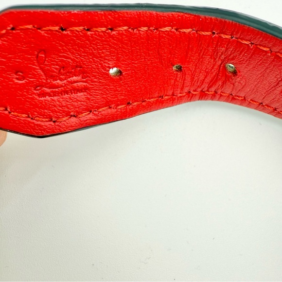 Christian Louboutin Loubiharness Embellished Leather Dog Harness - Red - Picture 7 of 7